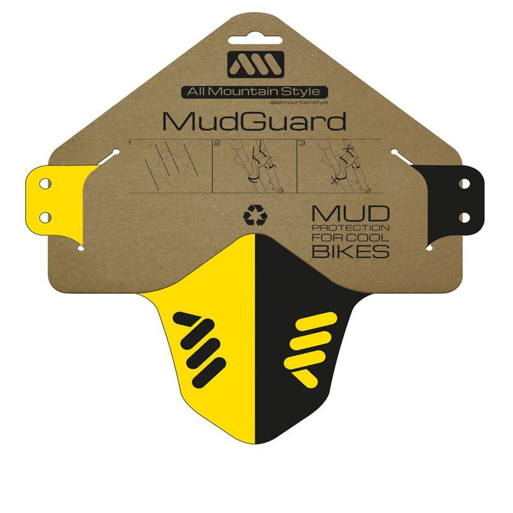 All Mountain Style AMS Mud Guard Yellow / Black