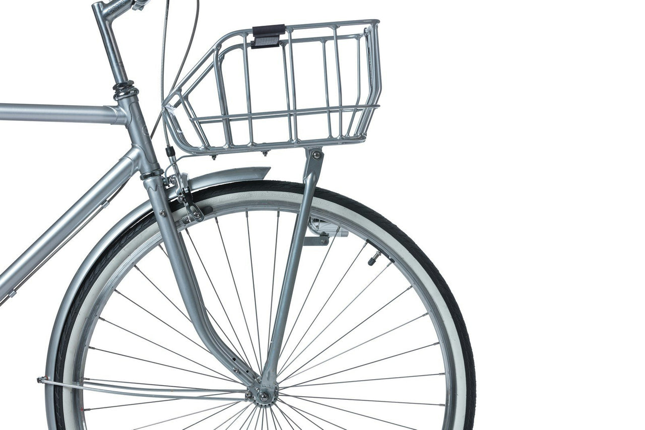 Basil Portland Bicycle Front Basket 25 Litres Chrome