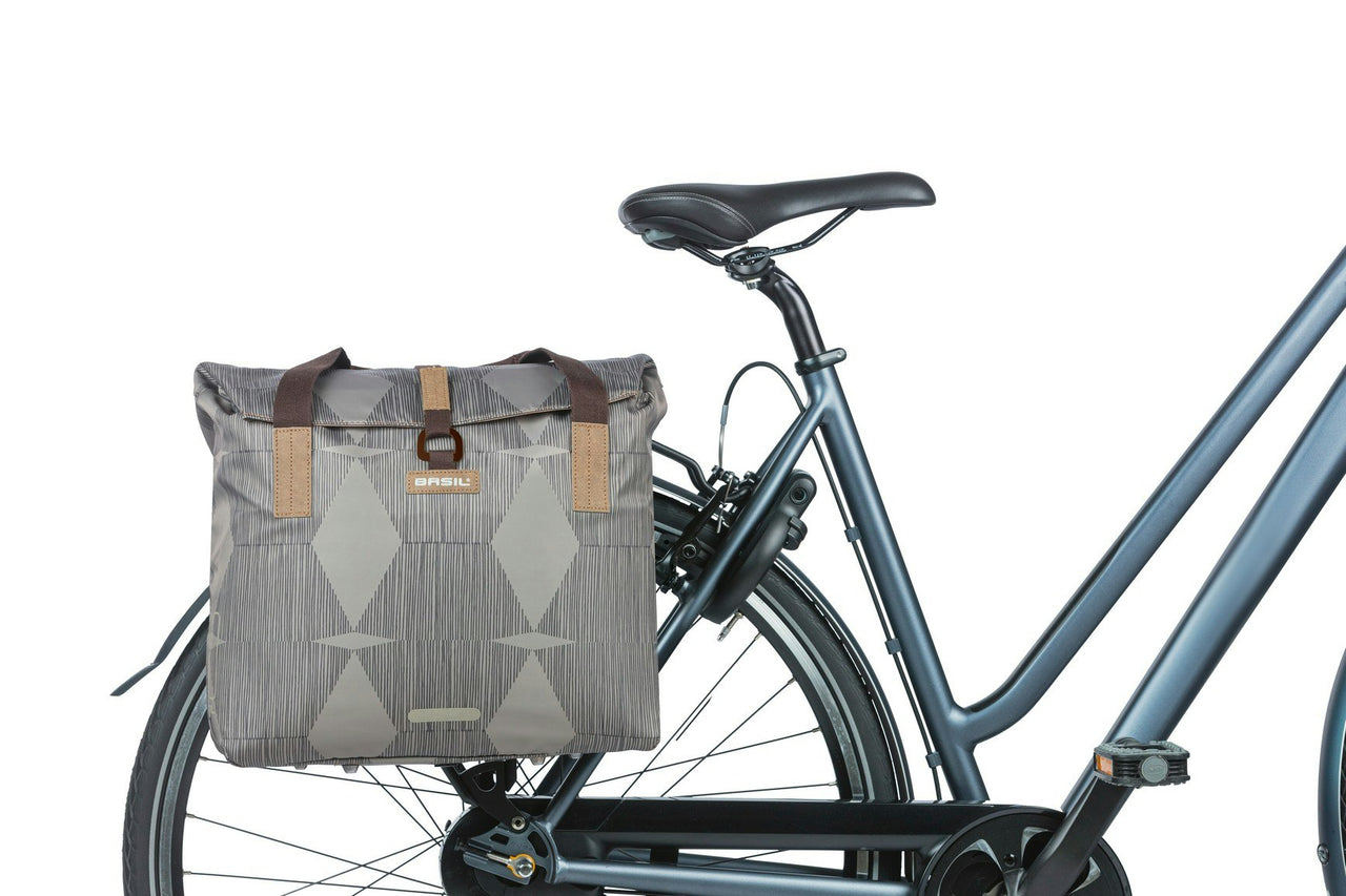 Basil Elegance Bicycle Shopper Bag 20-26L Chateau Taupe