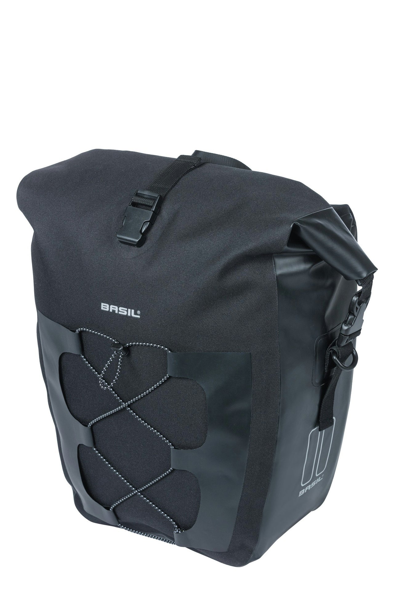 Basil Navigator Waterproof L Single Pannier Bag 25-31 Litres Black