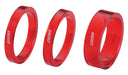 BBB CYCLING TransSpace 1-1/8 2X 5mm 1X 10mm Red Trans