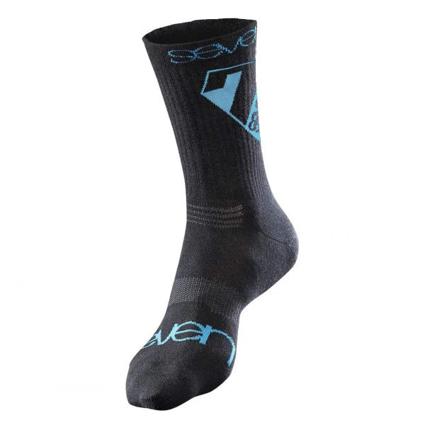 7IDP CREW SOCKS BLACK S/M