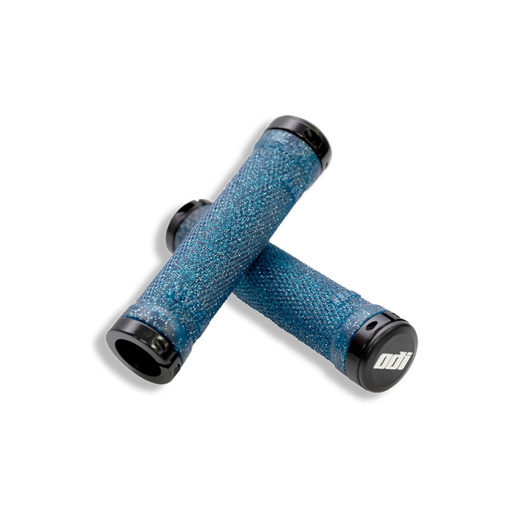 ODI MTB BMX Ruffian Lock On Grip Retro Blue/Black