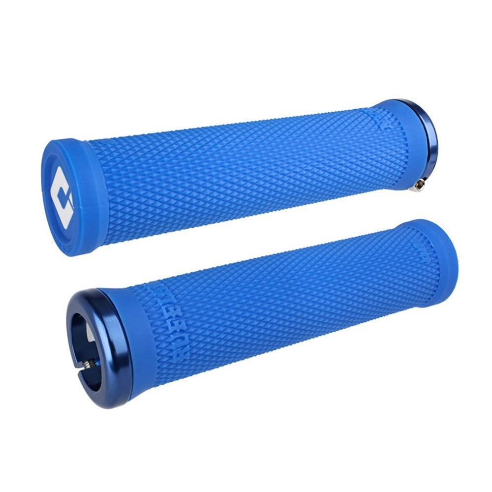 ODI MTB BMX Ruffian V2.1 Lock On Grip 135mm Medium Blue