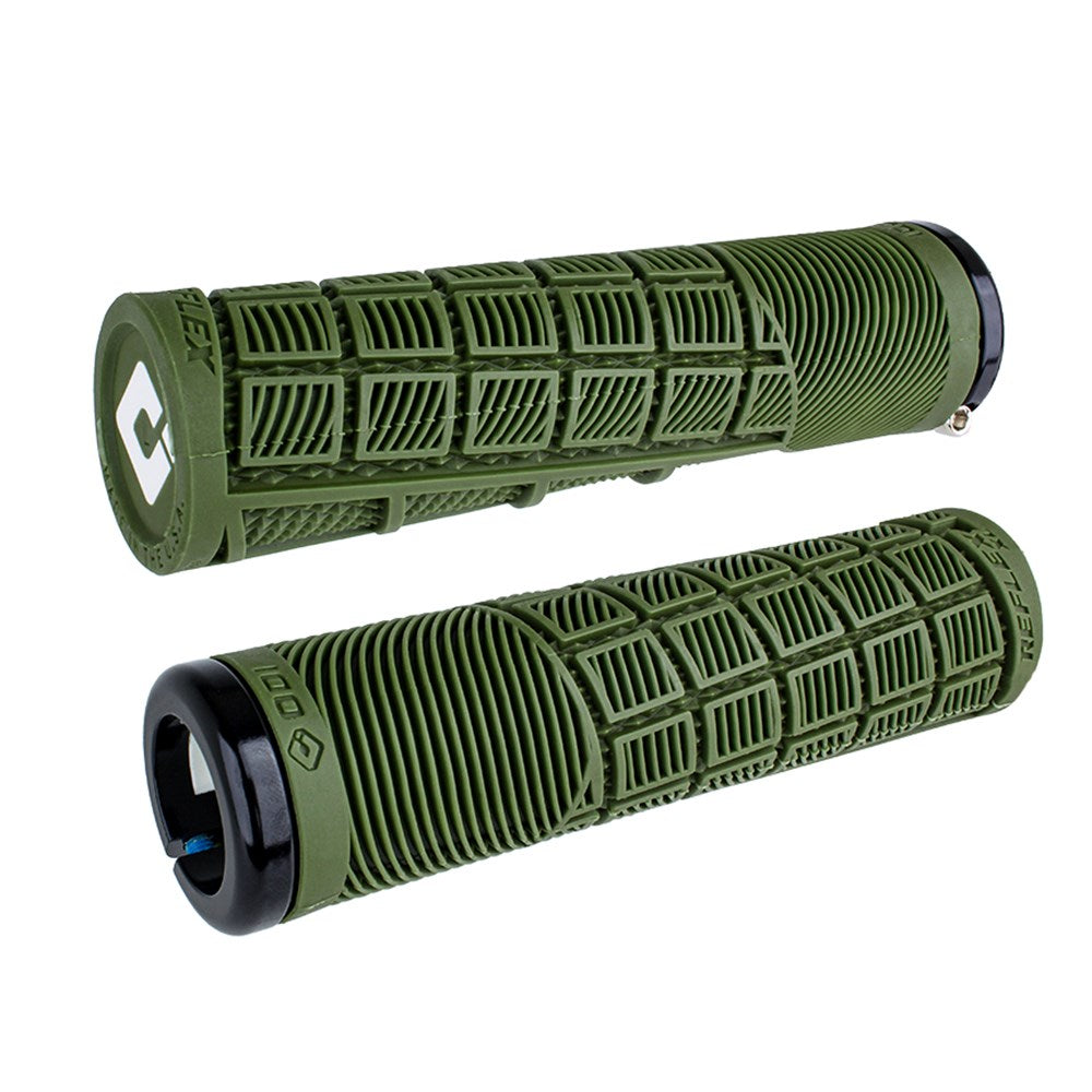 ODI MTB Reflex V2.1 Lock On Grip 135mm Army Green