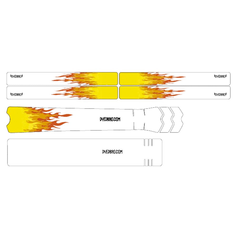 Dyedbro Frame Protection Wrap Flames