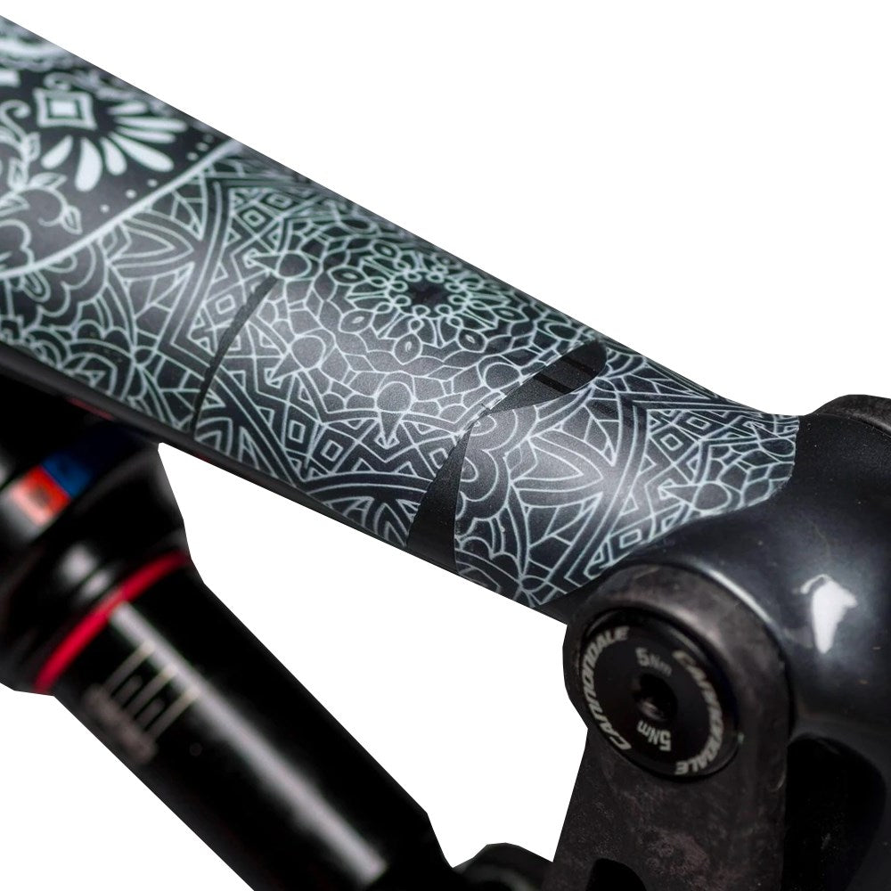 Dyedbro Frame Protection Wrap DA De Muertos White