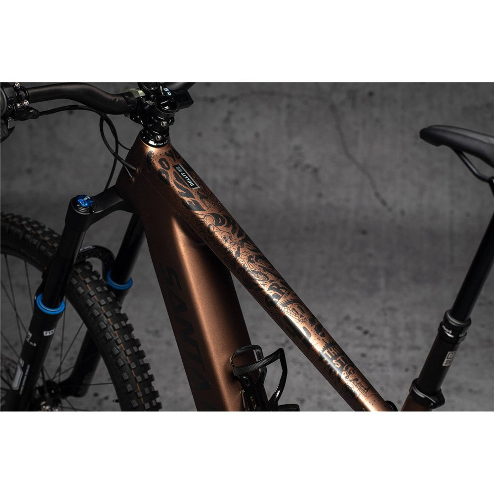 Dyedbro Frame Protection Wrap Fluro E-Bike Black