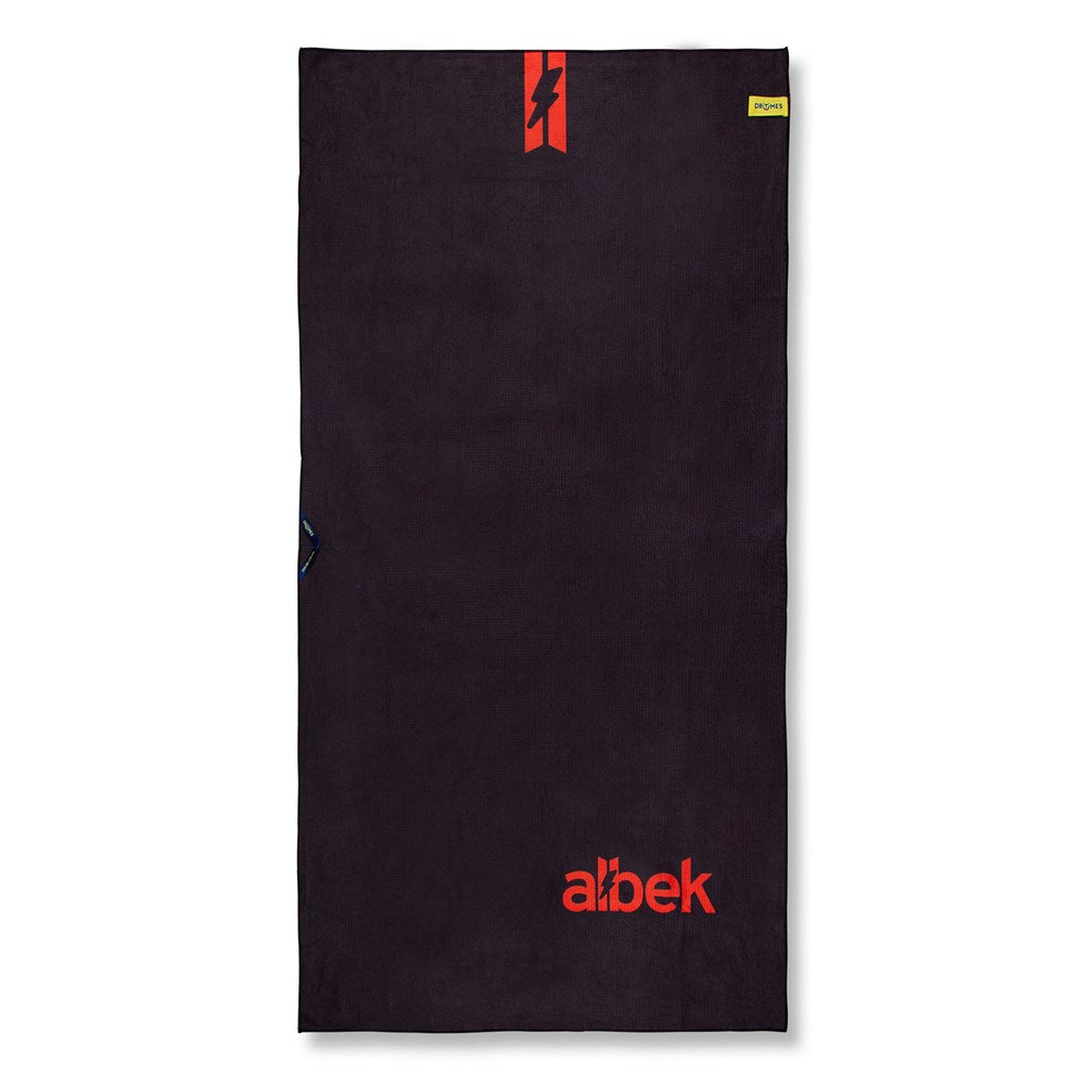 Dritimes X Albek Beach Towel 160Cm X 80Cm Black / Orange