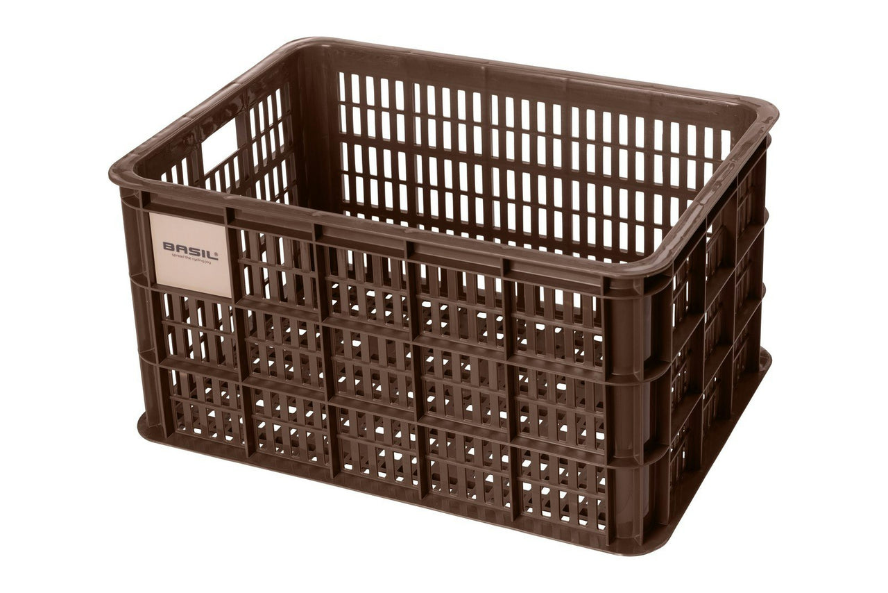 Basil Bicycle Crate L 40 Litres Chocolate Brown