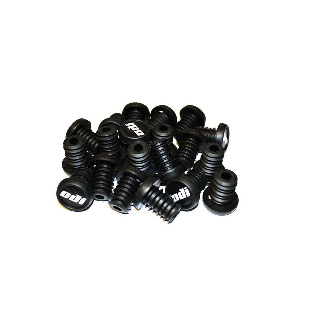 ODI BMX Refill Pack - 20 Push In Plugs Black - White Logo