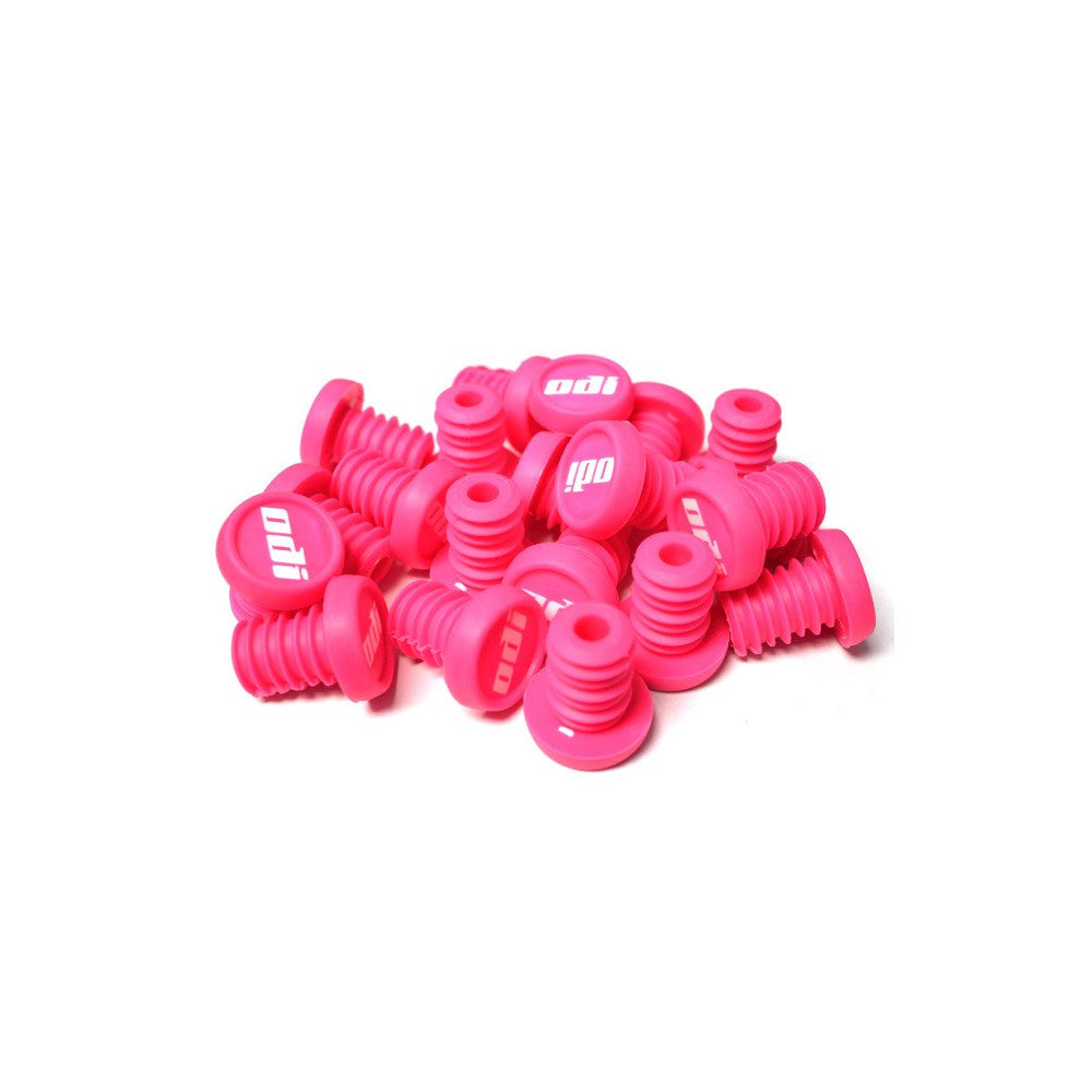 ODI BMX Refill Pack - 20 Push In Plugs Pink - White Logo