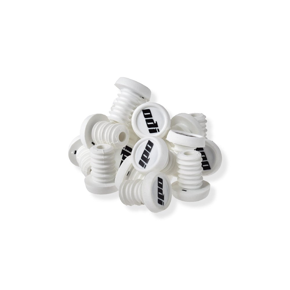 ODI BMX Refill Pack - 20 Push In Plugs White - Black Logo