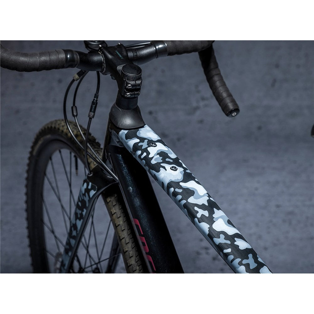 Dyedbro Frame Protection Wrap Gravel Camo White