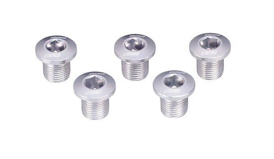 BBB Cycling Triplestars Chainring Bolts Silver 5 Pcs