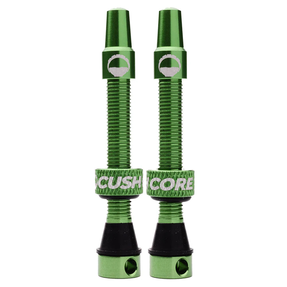 CushCore Tubless Valves (Pair) Green 55mm