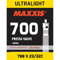 Thumbnail for Maxxis Tube Ultralight 700 X 23/32C Presta FV Sep 60mm