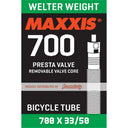 MAXXIS Tube Welter Weight 700 X 33/50 Presta FV Sep 60mm