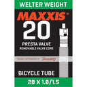 MAXXIS Tube Welter Weight 20 X 1.0/1.5 Presta FV Sep 48mm