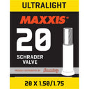 MAXXIS - Tube Ultralight 20 x 1.50/1.75 - Schrader SV 48mm