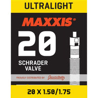 Thumbnail for Maxxis Tube Ultralight 20 X 1.50/1.75 Schrader SV 32mm