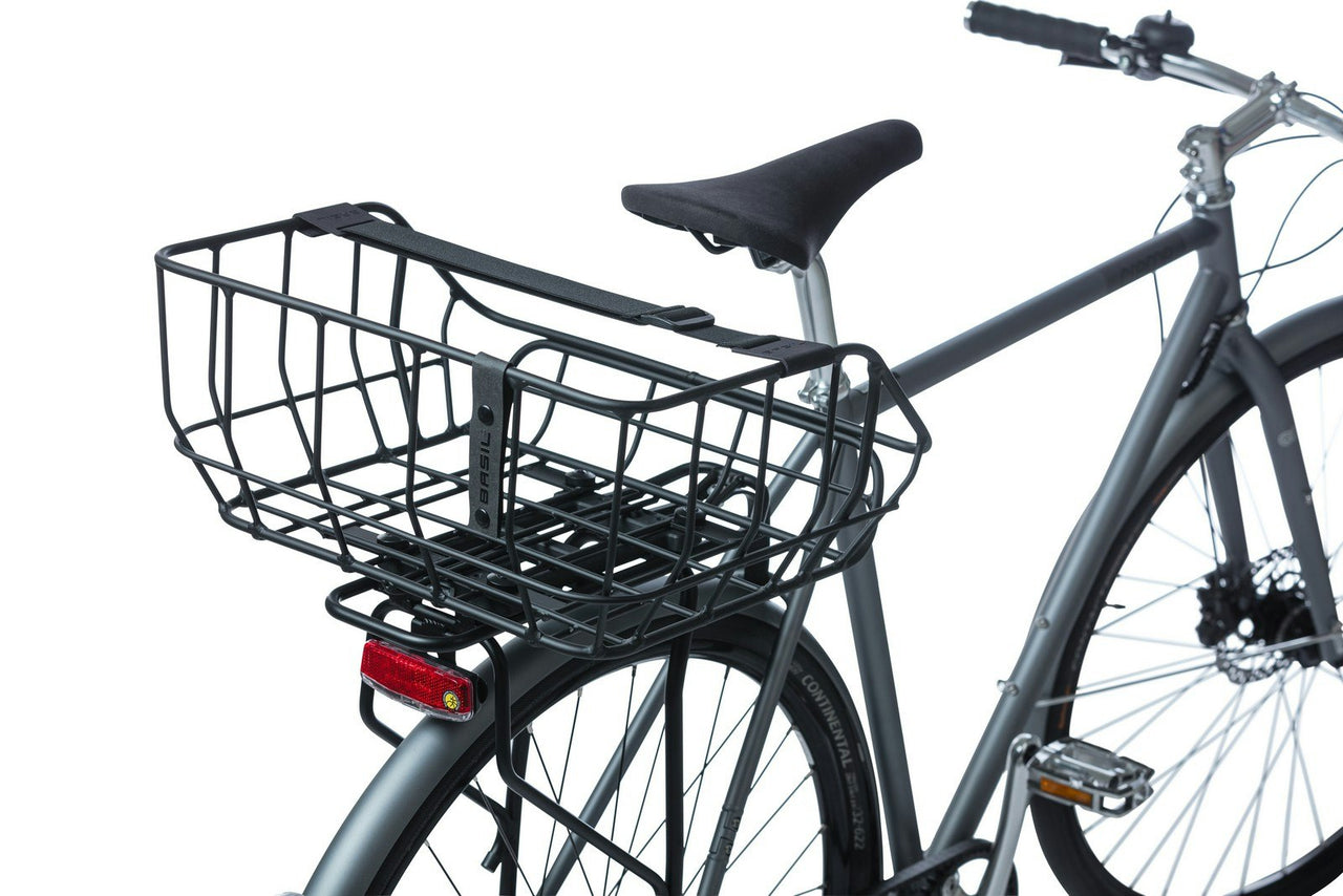 Basil Portland Rear Bicycle Basket MIK 25 Litres Black