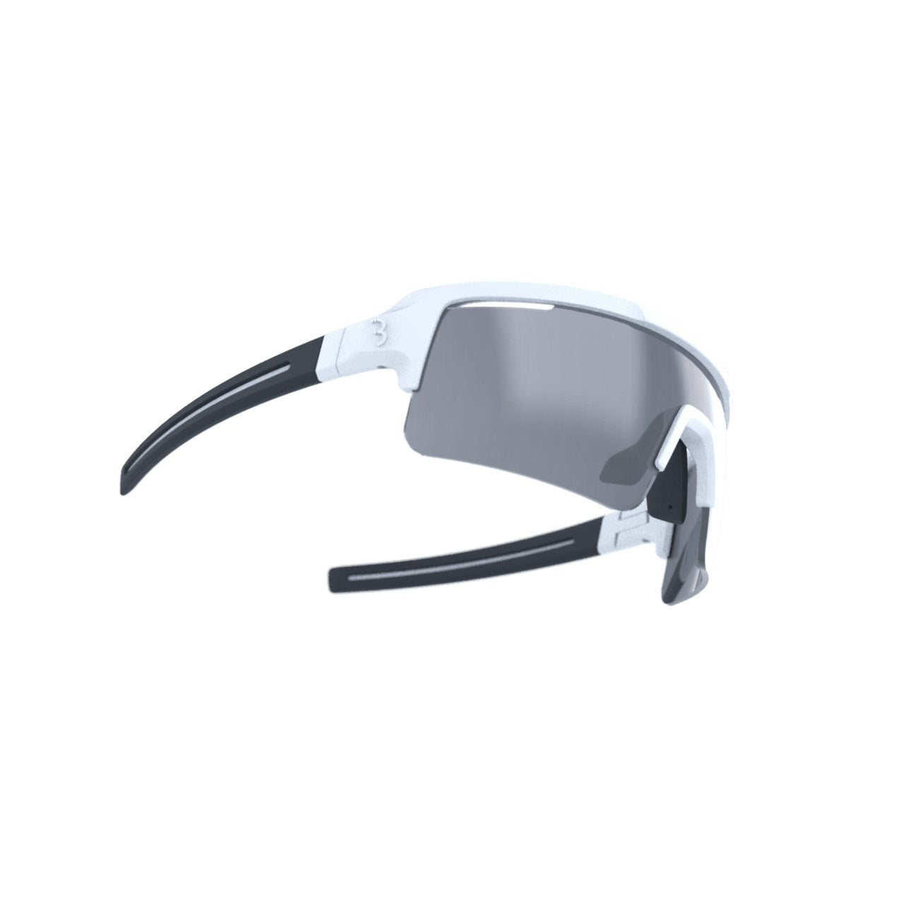 BBB Cycling Fuse Sportglasses Matt White/Black Pcsmoke Flash Mirror