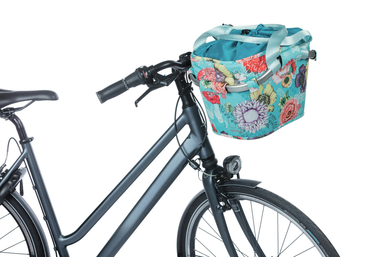 Basil Bloom Field Carry All Front Basket KF Blue