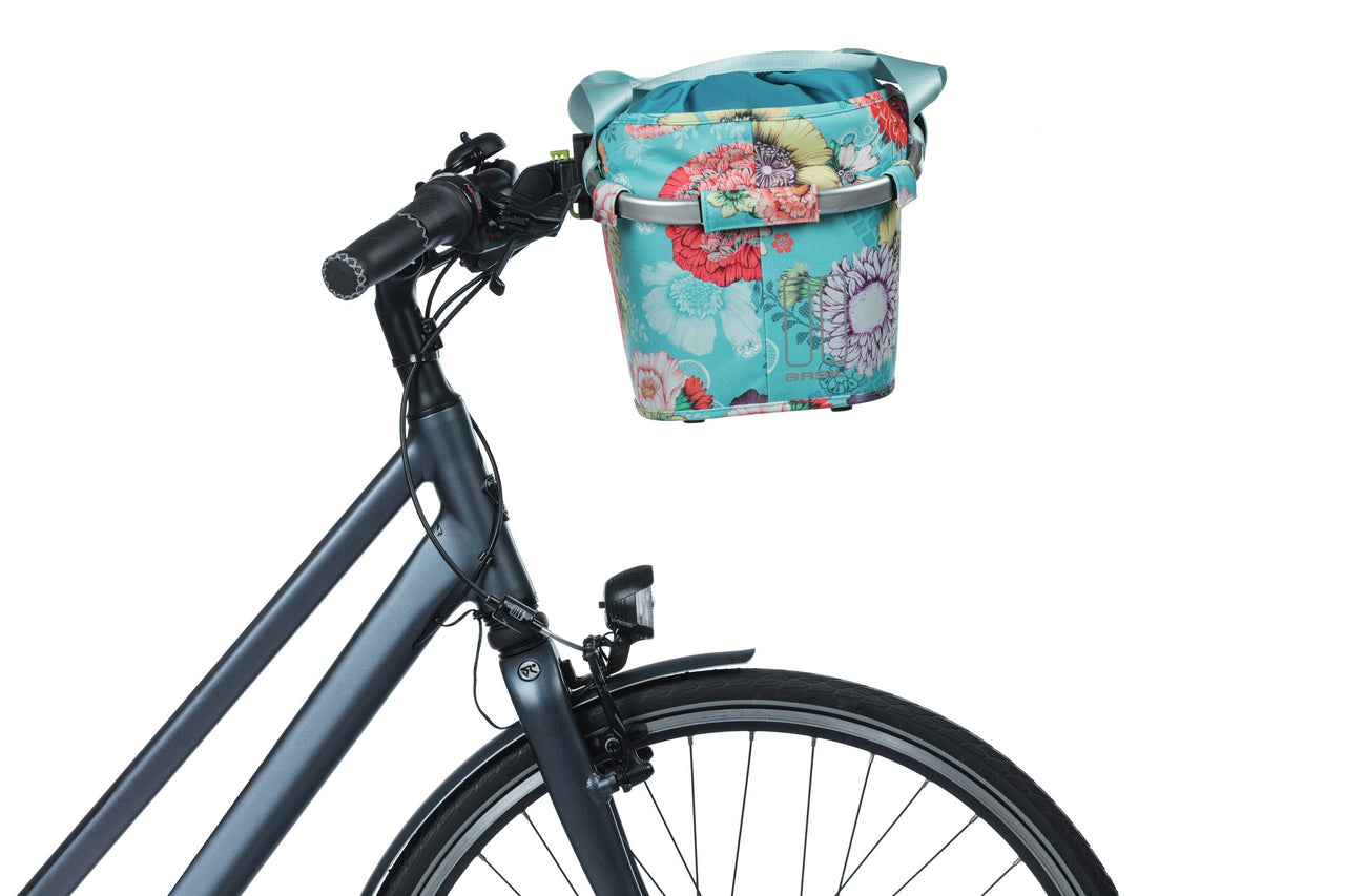 Basil Bloom Field Carry All Front Basket KF Blue