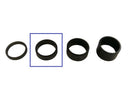 BBB CYCLING AluSpace Spacers 1-1/8 Black 10mm, 50Pcs Polybag