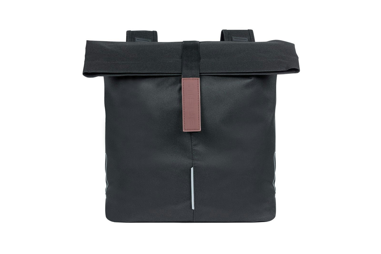 Basil City Double Bag Black 28-32L