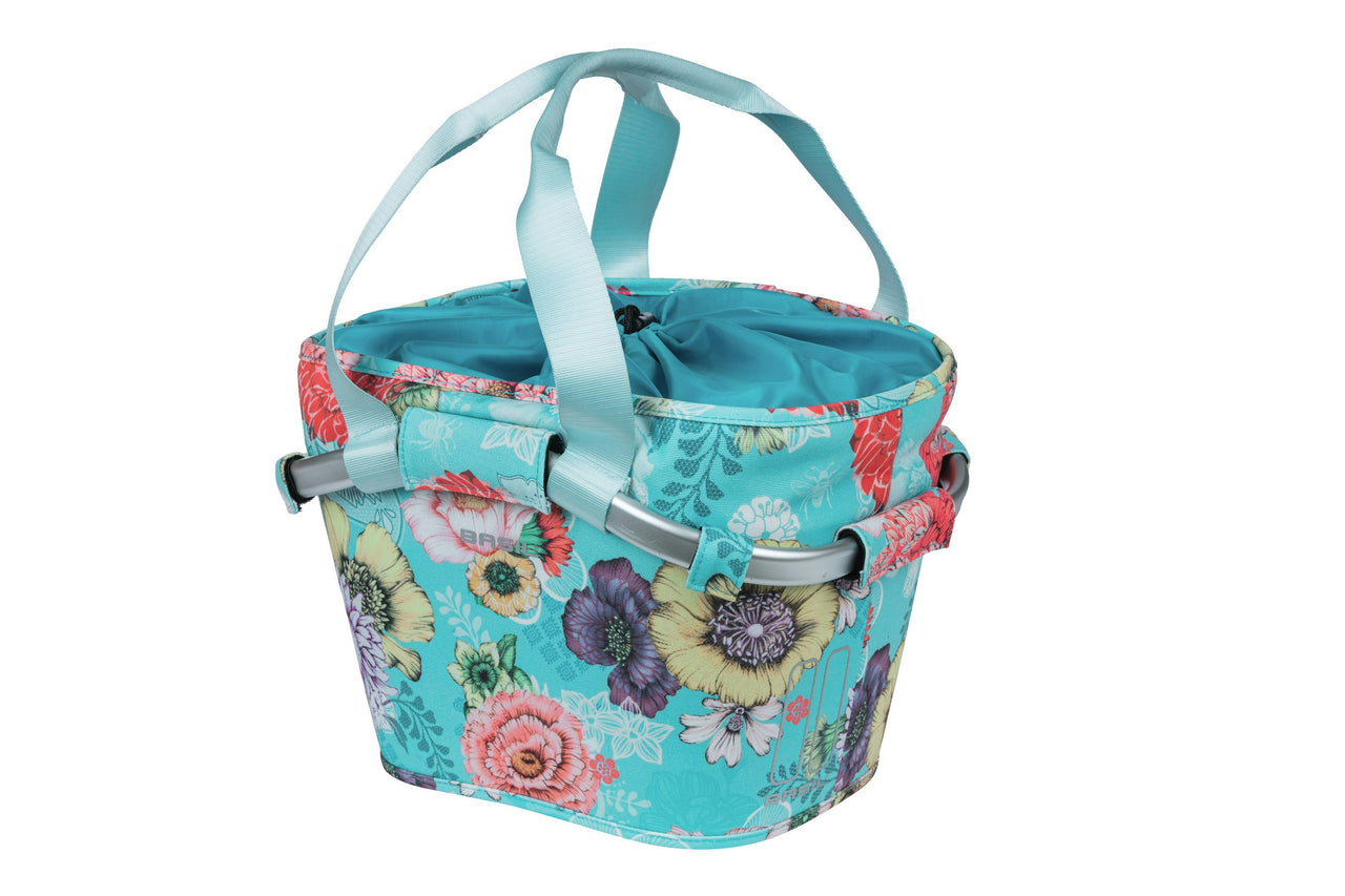 Basil Bloom Field Carry All Front Basket KF Blue