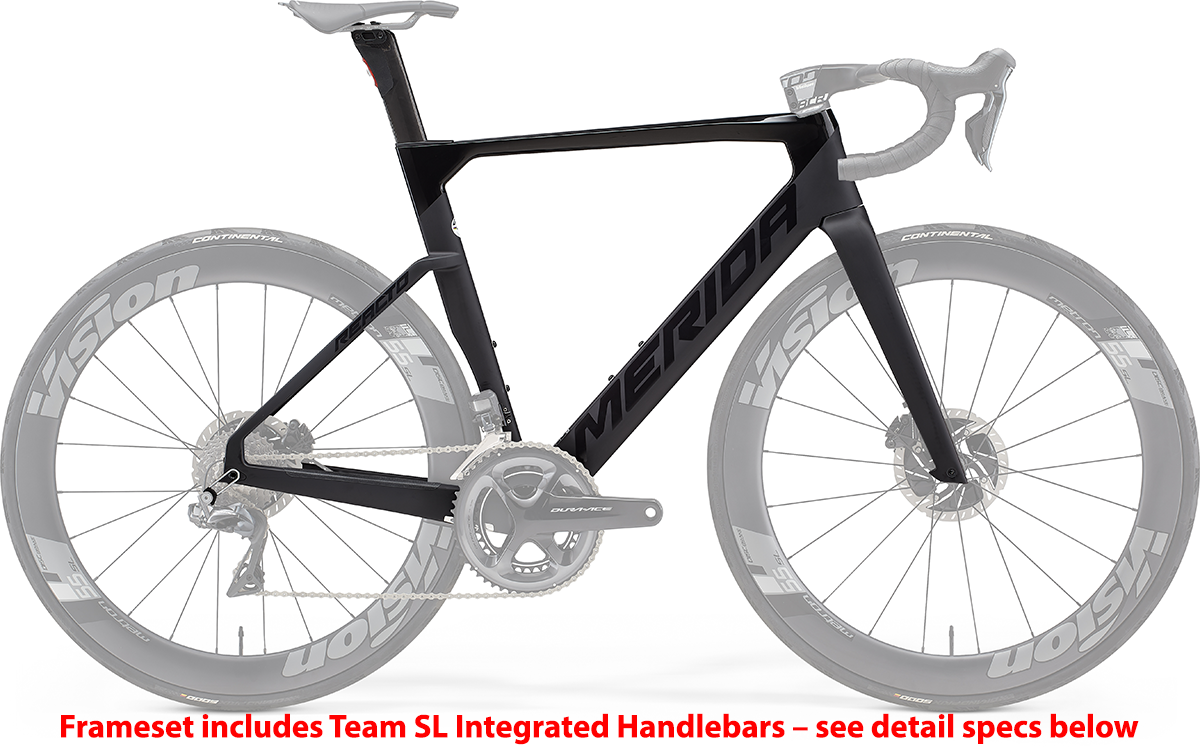 MERIDA REACTO TEAM-FRM MOD | GLOSSY BLACK/MATT BLACK