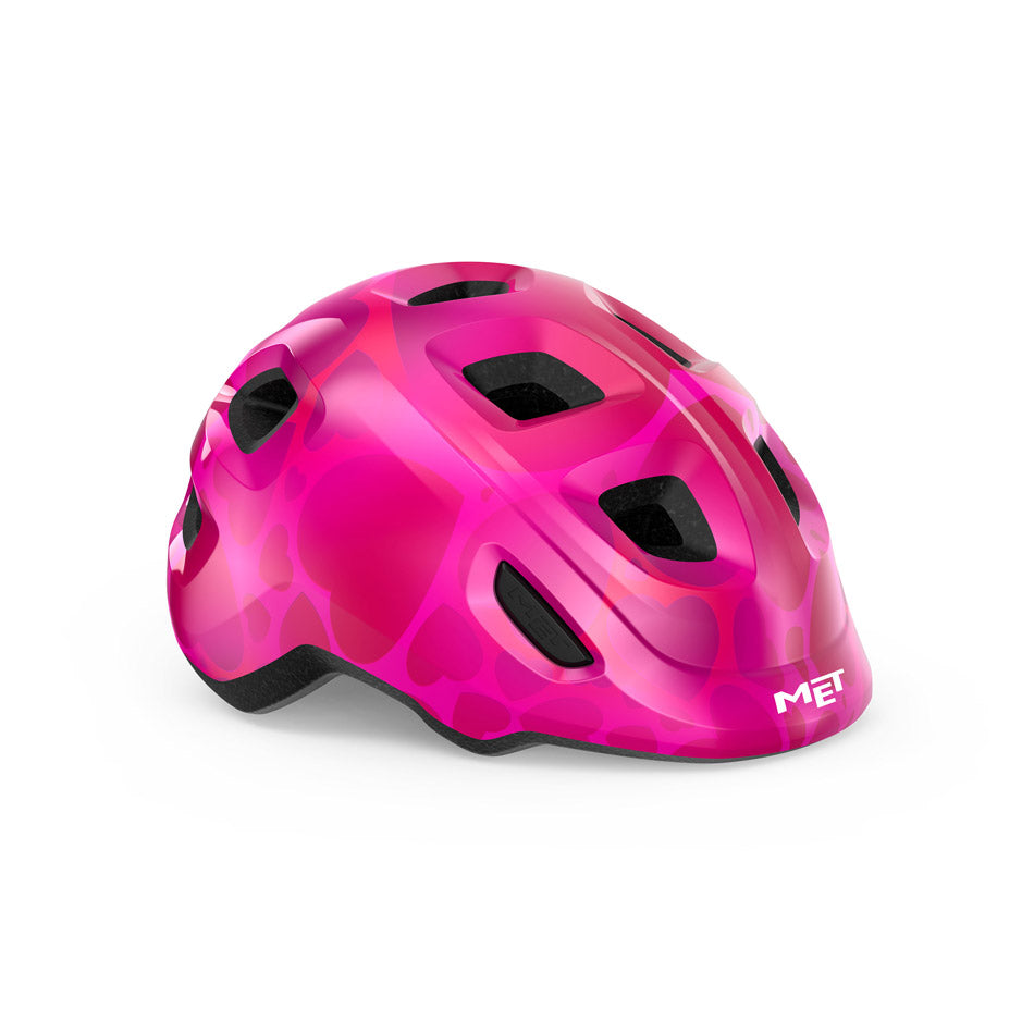 MET HOORAY HELMET SM (52-55cm) PINK HEARTS