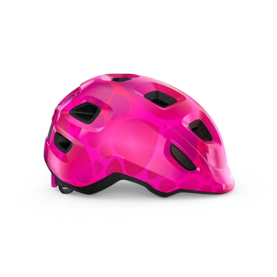 MET HOORAY HELMET SM (52-55cm) PINK HEARTS