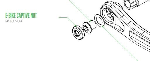 Hope eBike Crank Extraction Nut