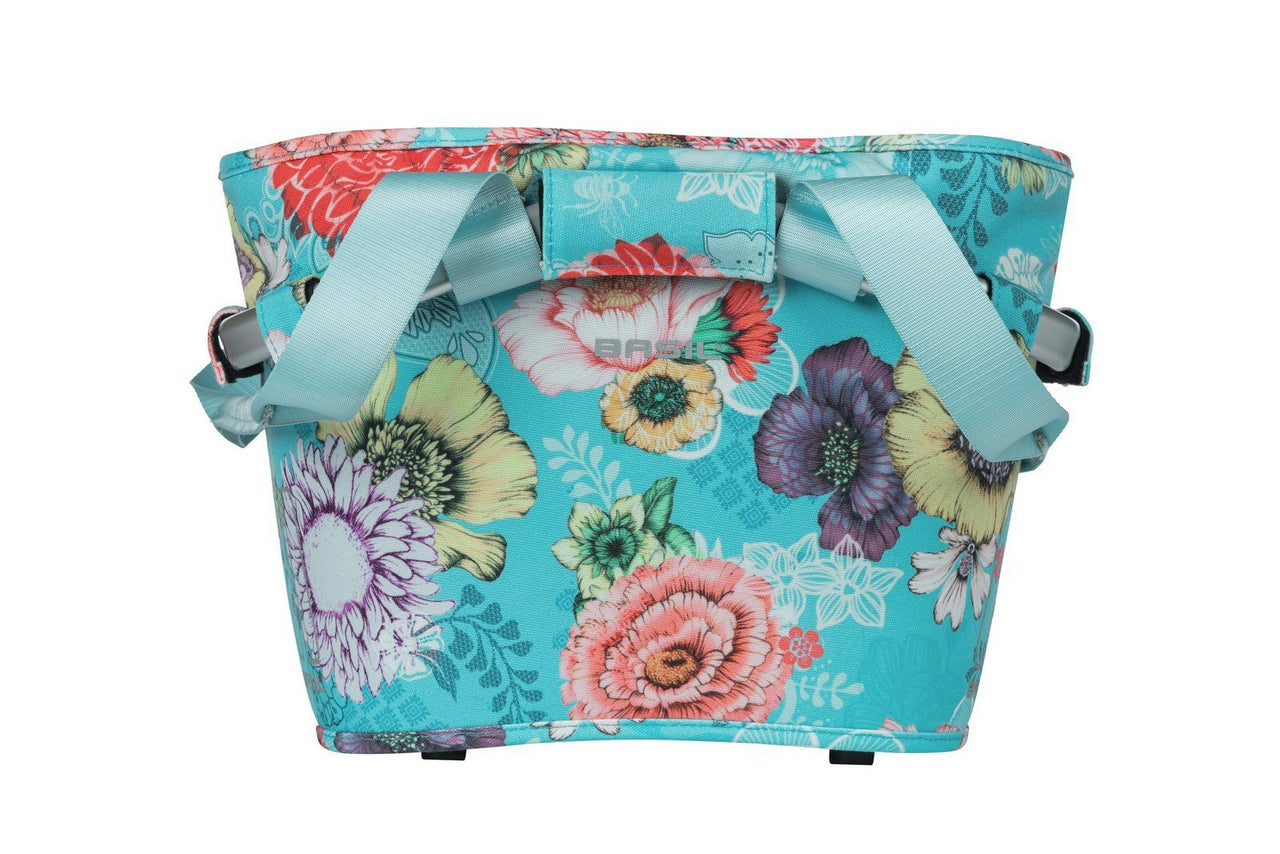 Basil Bloom Field Carry All Front Basket KF Blue