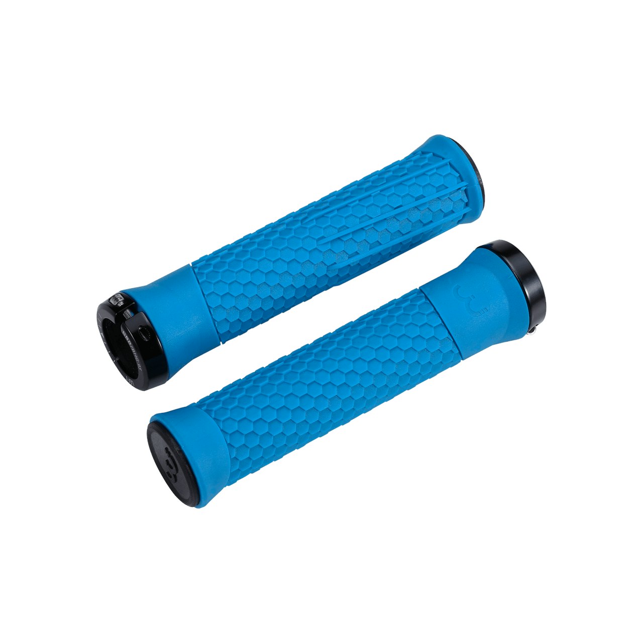 BBB Cycling Python Grips 142mm Blue/Lockring Black