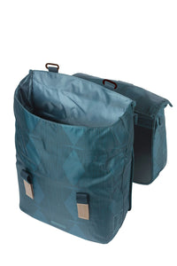 Thumbnail for Basil Elegance Double Pannier Bag MIK 40-49L Estate Blue