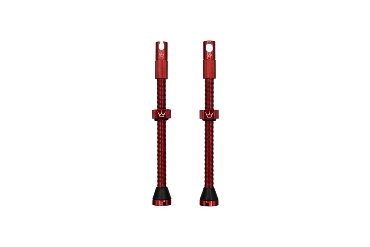 Peatys CK MK2 Tubeless Valves (Pair)60mm - Red