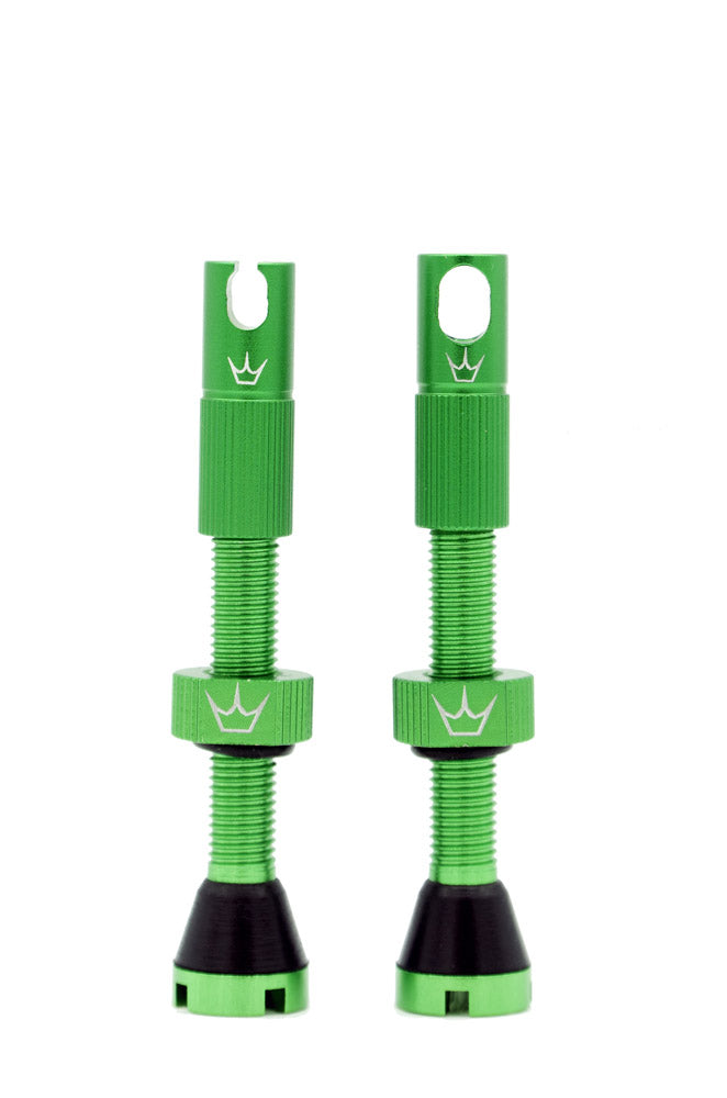 Peatys CK MK2 Tubeless Valves (Pair) 42mm Emerald Green