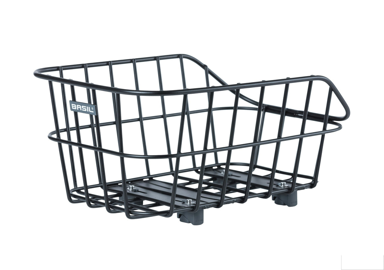 Basil Cento Alu Rear Basket WSL Black