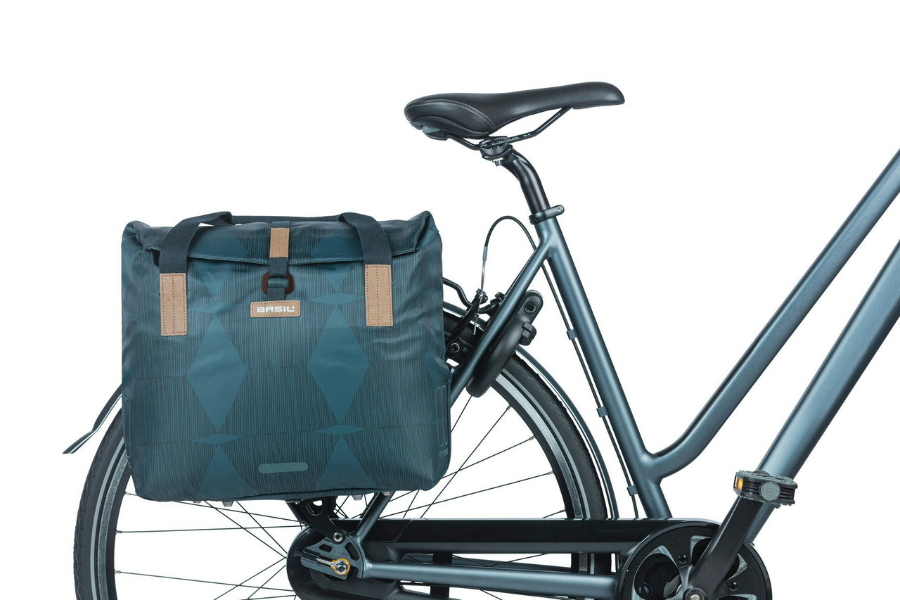 Basil Elegance Bicycle Shopper Bag 20-26L Estate Blue