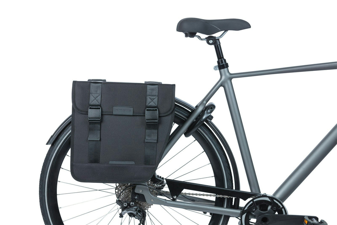 Basil Tour Double Pannier Bag 28 Litres Black