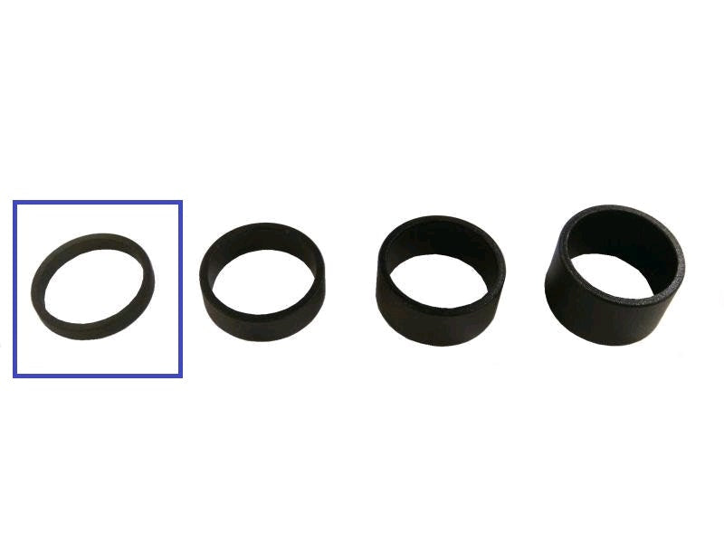 BBB Cycling AluSpace Spacers 1-1/8 Black 5mm 50Pcs Polybag