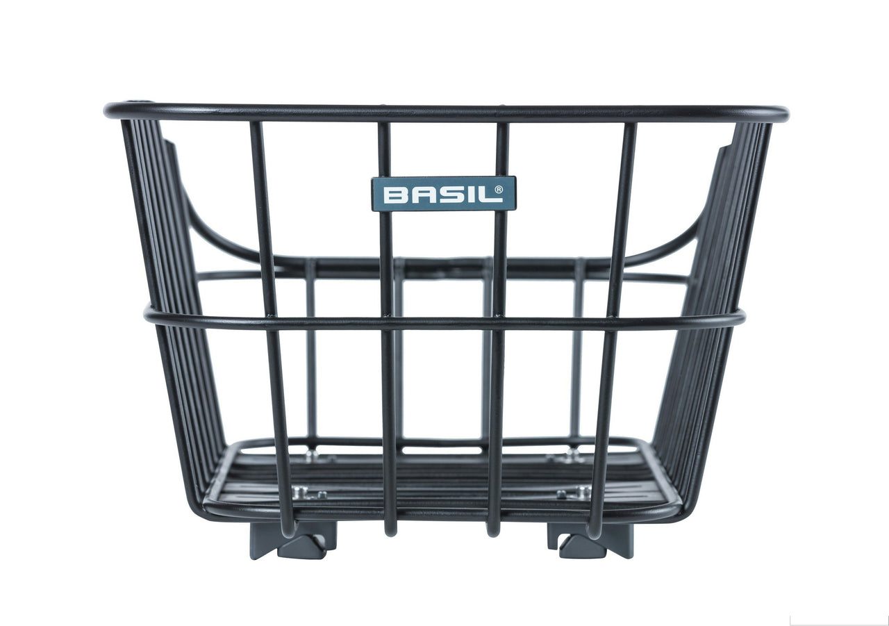 Basil Cento Alu Rear Basket WSL Black