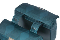 Thumbnail for Basil Elegance Double Pannier Bag 40-49L Estate Blue