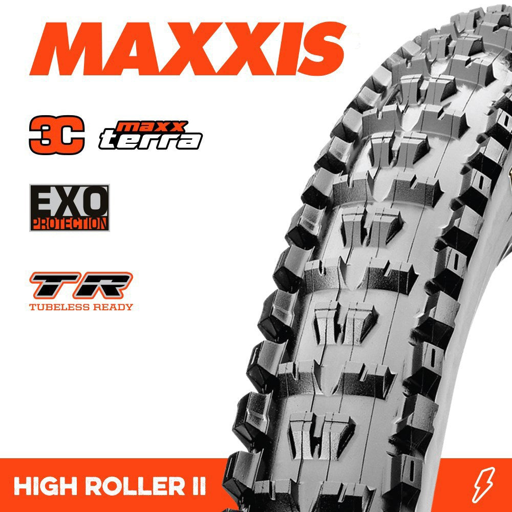 Maxxis Tyre High Roller II 27.5 X 2.60 3C Terra EXO TR Fold 120TPI