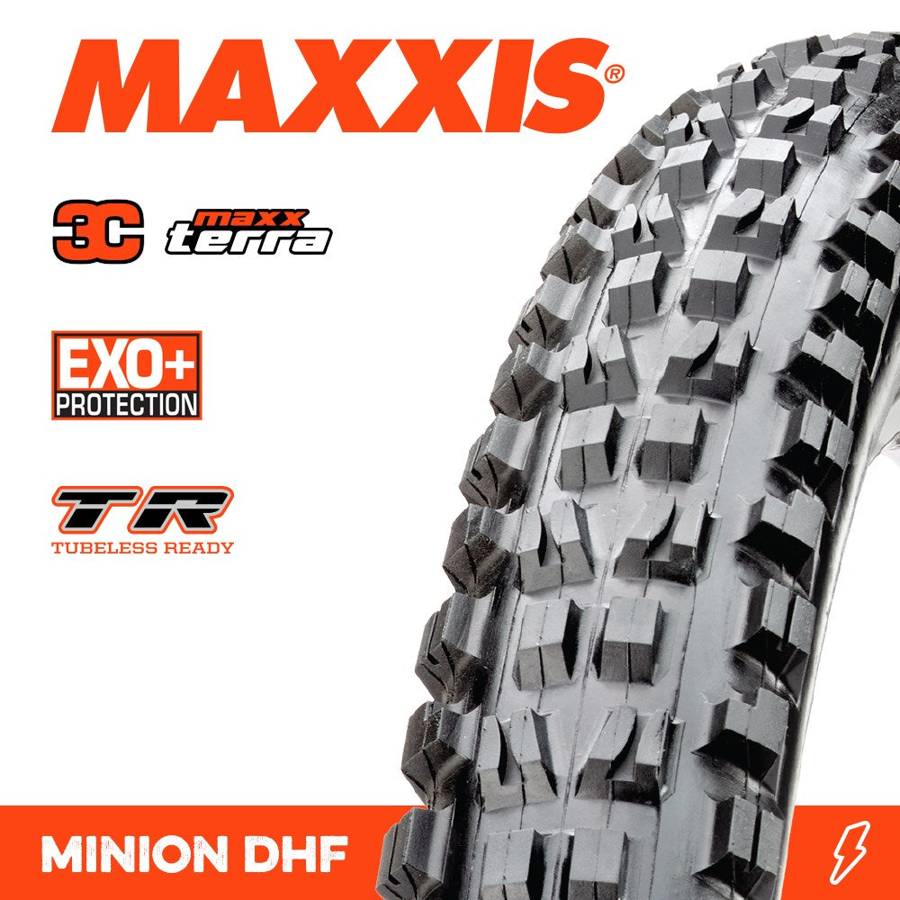 Maxxis Tyre Minion DHF 29 X 2.50 WT 3C Terra EXO+ TR Fold 60TPI E-25