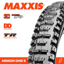 MAXXIS Tyre Minion DHR II 27.5 X 2.40 WT 3C Grip Dd TR Fold 120X2TPI